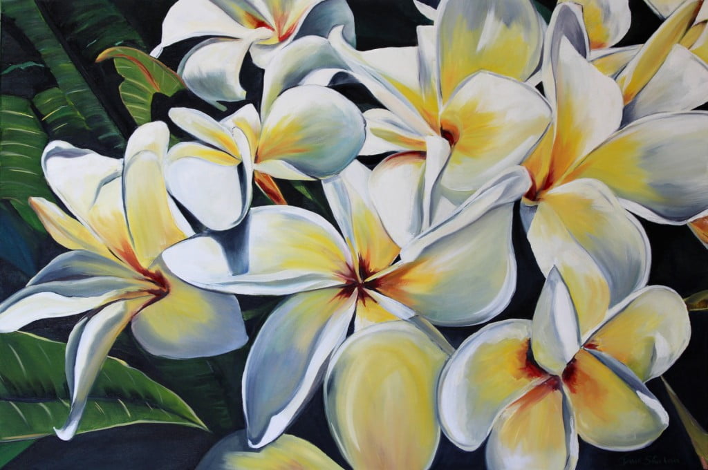 Frangipani Painting