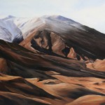 Lindis pass palette knife oil painting