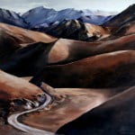 Lindis pass oil painting palette knife